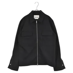 JIL SANDER (ジルサンダー) ジップ ブルゾン シャツジャケット ブラック J21DL0045のサムネイル