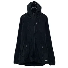 Champion フリース ジャケット チャンピオン L ブラック フルジップ ラグラン フード付き ポケット付き 古着卸 アメリカ仕入 a610-7495
