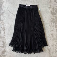 pleats long skirt / プリーツ  ロングスカート 黒 #a814
