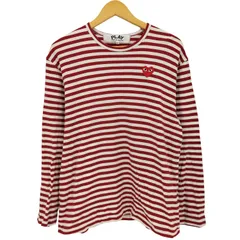 プレイコムデギャルソン PLAY COMME des GARCONS PLAY STRIPED T-SHIRT ボーダー ロングスリーブTシャツ メンズ JPN：XL 