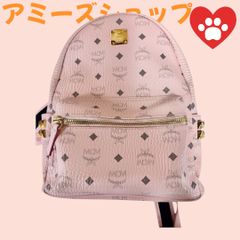 MCM ヴィセトス柄パウダーピンクリュック正規品Sサイズ