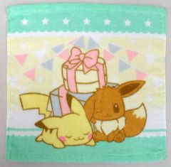 [중고] 수건·수건(캐릭터) 피카츄&이브이 핸드 타올 [포켓몬스터 Pokemon Collection 복권 2017] D상