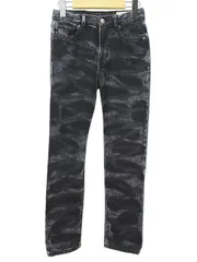 ディーゼル キッズ DIESEL KIDS ロング丈 デニムパンツ ジーンズ スリム スキニー 10Y 黒系 ブラック ジップフライ ペイント 加工 キッズ 子供服