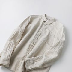 2021AW アーツアンドサイエンス  ARTS&SCIENCE Standard shirt スタンダードシャツ 1/ナチュラル ブラウス リネン 【2400013581776】
