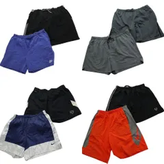 古着卸 まとめ売り ナイキ NIKE ショートパンツ 8枚セット (メンズ XL /2XL /4XL ) ワンポイント スウォッシュ中古 古着 NB5179