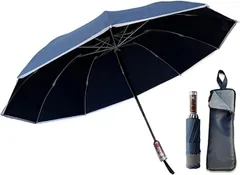 Dripx 折りたたみ傘 2.0 ワンタッチ 自動開閉 逆折り構造 10本骨日傘 晴雨兼用 メンズ レディース 男女兼用(ネイビー)
