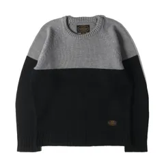 NEIGHBORHOOD ネイバーフッド ニット サイズ:L 2トーンカラー クルーネック ニットセーター BLOCK / AW-CREW. LS ブラック グレー トップス プルオーバー【メンズ】のサムネイル