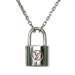 【名古屋】ルイヴィトン ペンダント シルバー ロックイット Q93559 Ag925 パドロック ネックレス ジュエリー 男女