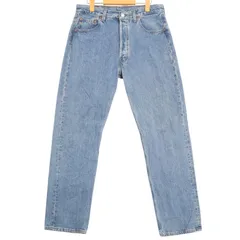 90年代 USA製 Levi's リーバイス 501 デニムパンツ ブルー (メンズ W34 L32) 中古 古着 A4065