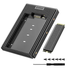 【在庫処分】SATA SATA SSDに対応 SATA 2230/2242/2260/2280サイズのM.2 変換アダプター M2 冷却ベスト付き【M.2 6Gbps 3.5インチHDD変換 to NVMEに非対応】 SATA(NGFF) M.2 ORICO