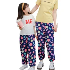 送料無料 D.フルーツ 子供用 韓国子供服 長ズボン ロングパンツ 薄い 薄手 虫よけパンツ 涼しい 速乾 軽量 親子コーデ リンクコーデ おしゃれ ボトムス 春 夏 90cm 100cm 110cm 120cm 130cm 140cm 150cm