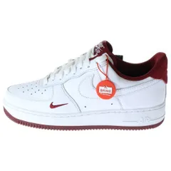 NIKE (ナイキ) AIR FORCE 1 '07 LV8 WHITE HM9483-100 エアフォース1 '07 LV8 ローカットスニーカー シューズ ホワイト/レッド US9/27.0cm