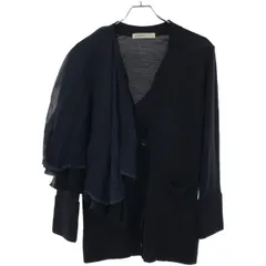 sacai luck サカイラック 11AW チュールドッキングニットカーディガン 11AWLU280 ネイビー 2のサムネイル
