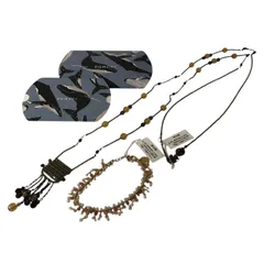 powder / パウダー ビーズ ネックレス ブレスレット 2点セット品