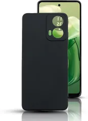 JACRON Moto G24 ケース ブラック 耐衝撃 落下防止 薄型 ストラップホール付き 柔軟 砂艶消しの質感 ほこりが付かない 滑り止め スマートフォンケース(TPU-AZ-2916)