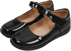 しあわせ倉庫 女の子 ドレスシューズ フォーマル ガールズ キッズ 七五三 ピアノ 発表会 結婚式 卒業式 卒園式 入学式 子供靴(ブラック,  19.0 cm)