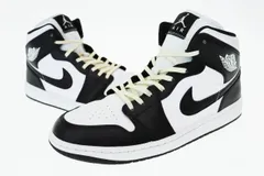 ナイキ NIKE W AIR JORDAN 1 MID Panda ウィメンズ エアジョーダン1 ミッド パンダ DV0991-101 28.5 ブラック ホワイト ブランド古着ベクトル 中古●▲■250310