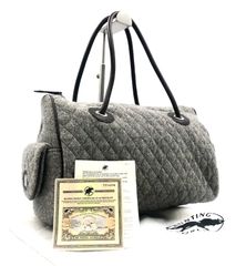 極美品 ハンティングワールド キルティング ショルダーバッグ y239 