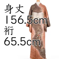 訪問着　霞に散る花