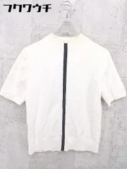 ◇ CAT COPY キャット コピー コットン 半袖 ニット セーター ホワイト レディース 【中古】 【1002802216763】