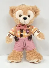 東京ディズニーシー ぬいぐるみバッジ Sweet Duffy 2017 Duffy Brings Love ダッフィー(ピンクチェック/ハート) 2017
