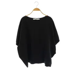 フレームワーク Framework コクーンプルオーバー Tシャツ カットソー 五分袖 ドルマンスリーブ コットン 黒 /NR ■OS