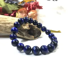 シンプル ブルータイガーアイ パワーストーン ブレスレット 10mm 天然石 メンズ・レディース 男性・女性 数珠ブレス 開運  [3]