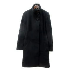 ミッシュマッシュ MISCH MASCH コート スタンドカラー シングル 総裏地 アンゴラ M 黒 ブラック /MNのサムネイル
