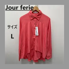 【未使用】Jour ferie フレアスロープヘムカットソーブラウス Lサイズ