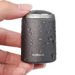 電動 ミニシェーバー　KONKA 超小型 回転式 3枚内刃 コードレス USB充電式 IPX6防水 乾湿両用 お風呂剃り 水洗い可 コンパクトのサムネイル