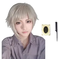 【迅速発送】SUNXXCOS 文豪ストレイドッグス耐熱 ウィッグ 30cmコスチューム用小物 お祭りwig (中島 敦)