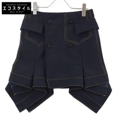 sacai サカイ　バックフリルミニスカート　リボン　フレア　シルバー サス付バックフリルミニスカート[品番：IGAW0004885]｜axes