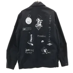 Paul Smith JEANS ポールスミスジーンズ バックプリント コーチジャケット L ブラック メンズ 古着