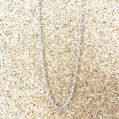 【50cm】丸小豆 ケーブルチェーン ネックレス sv925