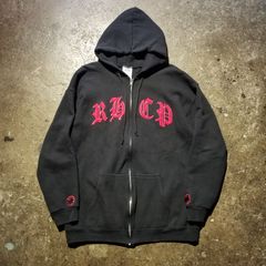 RED HOT CHILI PEPPERS 90~00s PHCP OLD ENGLISH LOGO ZIP UP HOODIE L レッドホットチリペッパーズ オールドイングリッシュロゴパーカー レッチリ VINTAGE ALSTYLEタグ ヴィンテージ