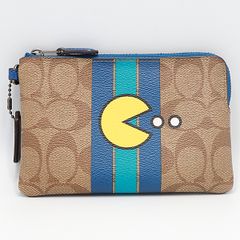 COACH パックマン コラボ シグネチャー リストレット ポーチ クラッチ