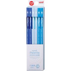 【人気商品】ユニパレット かきかた鉛筆 2B パステルブルー 三菱鉛筆 1ダース K55602B