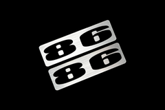 EE-510-2 86 銀黒 アクリル2層 ステッカー トヨタ 86 zn6 brz 前期 後期 モデリスタ 2枚1セット