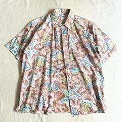 最高級・美品】振袖リメイク 和柄 開襟シャツ M 木村屋 シルク100 