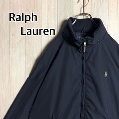 POLO RALPH LAUREN ポロ ラルフローレン ジップジャケット ポリエステル ネイビー XL スウィングトップ  ブルゾン