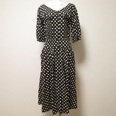 未使用級♡ルルウィルビー 現行 デシンドットノースリーブワンピース