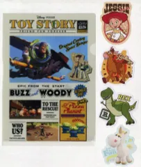 【中古】グッズセット トイ・ストーリー 名場面クリアファイル＆人気キャラクター大集合ステッカー 「一番くじ トイ・ストーリー 30 YEARS ＆ BEYOND」 J賞