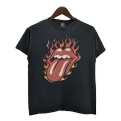 00年代 The Rolling Stones ローリングストーンズ Ｔシャツ バンド ブラック(メンズ M)中古 古着 U0959