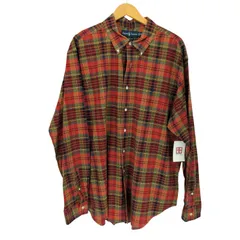 ラルフローレン RALPH LAUREN CLASSIC FIT ポニー刺繍 チェック柄 ボタンダウンシャツ メンズ import：XXL 