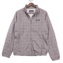 patagonia パタゴニア ナノパフ ジャケット アウトドア ライトグレー (レディース M相当) 中古 古着 A0811