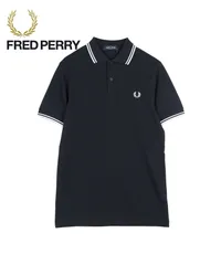 新品 未使用 並行輸入 メンズ ポロシャツ FRED PERRY フレッドぺリー 半袖 TWIN TIPPED 511029 ネイビーW