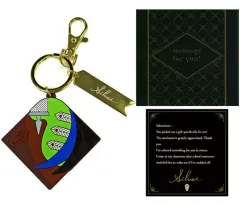 【中古】雑貨 シルバー ラバーチャーム＆メッセージカードセット 「ディズニー ツイステッドワンダーランド バレンタインデーギフト2022」