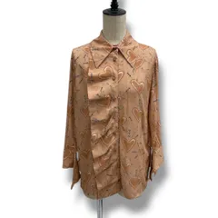 ELISABETTA FRANCHI エリザベッタフランキ 新品 タグ付 イタリア製 長袖シャツ フリル ハート 総柄 ブラウス シャツ CAMICIA Blouse ピンク サーモンピンク レディース 春 有明ガーデンrecollect店 1NO.40のサムネイル