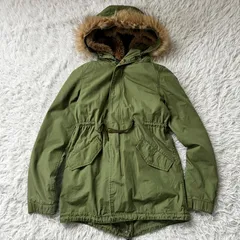 アルファインダストリーズ   モッズコート ライナー付 ALPHA カーキ ミリタリー 古着 状態良い 2280