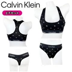 カルバンクライン calvin klein アンダーウェア 下着 セットアップ ロゴブラック/Tバッグ F3785 F3786 ブラジャー ブラ パッドなし パンツ ショーツ Tバック CALVIN KLEIN 新品 正規品 未使用品